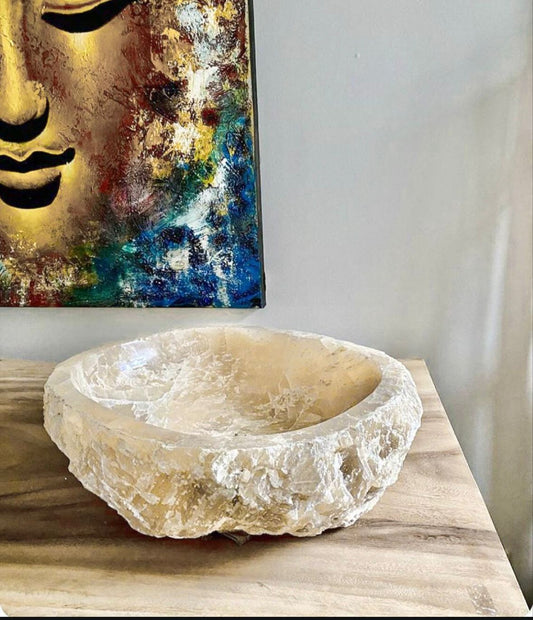 Natural Translucent Onyx Bathroom Sink | Hand Carved Luxury Stone Basin | Marble Vessel Sink