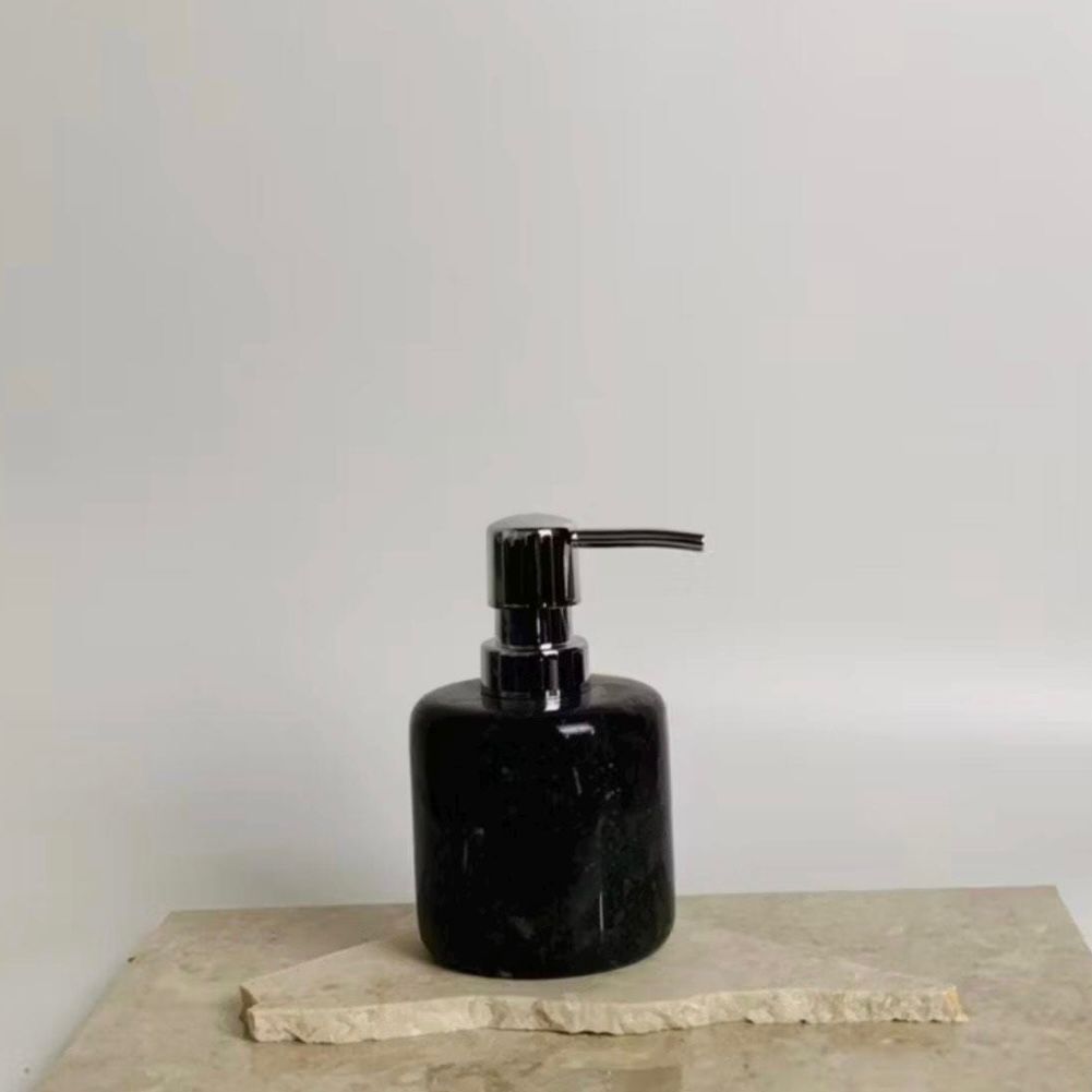 Japandi Marble Soap Dispenser | Wabi Sabi Bathroom Decor | Shampoo Bottle | Handmade Stone Bathroom Accessory