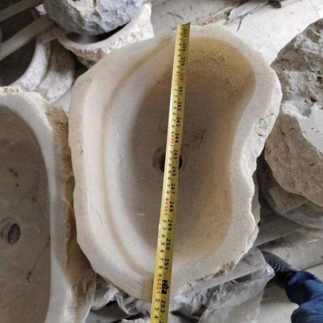 Natural Translucent Onyx Bathroom Sink | Hand Carved Luxury Stone Basin | Marble Vessel Sink
