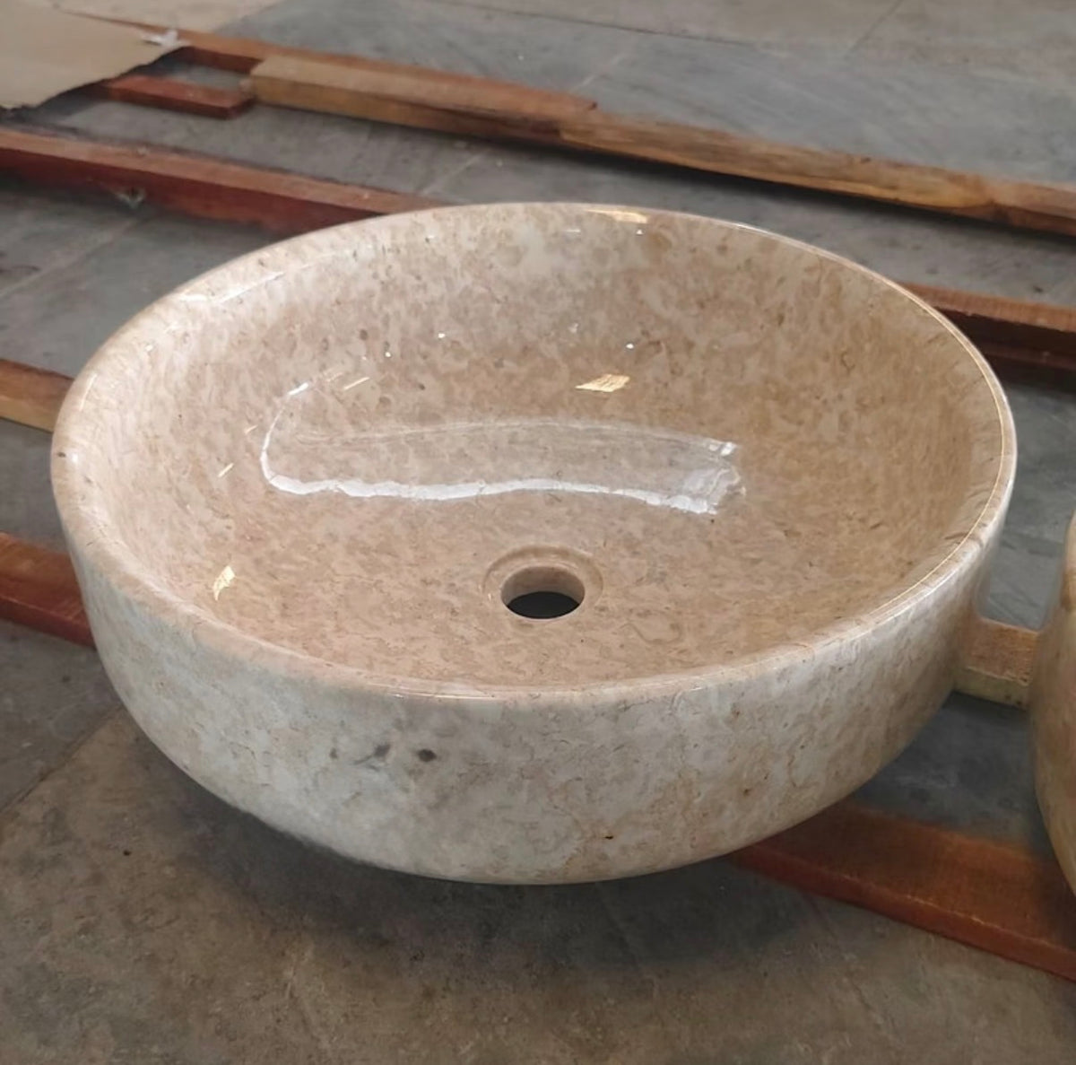 Round Vanity Marble Sink | Handmade Natural Stone Basin | Modern Hand Sink | Custom Marble Vanity | Vessel Sinks for Luxury Bathroom