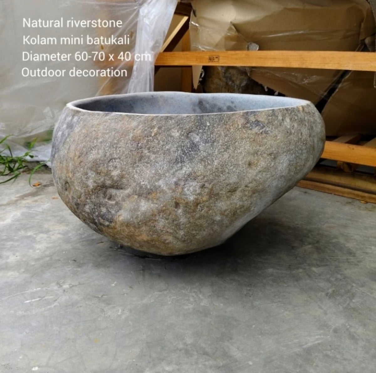 Extra Large Natural River Stone Vessel Sink | Rustic Bathroom Basin | Handmade Stone Sink | Vanity Top Basin | Wabi Sabi Bathroom Sink