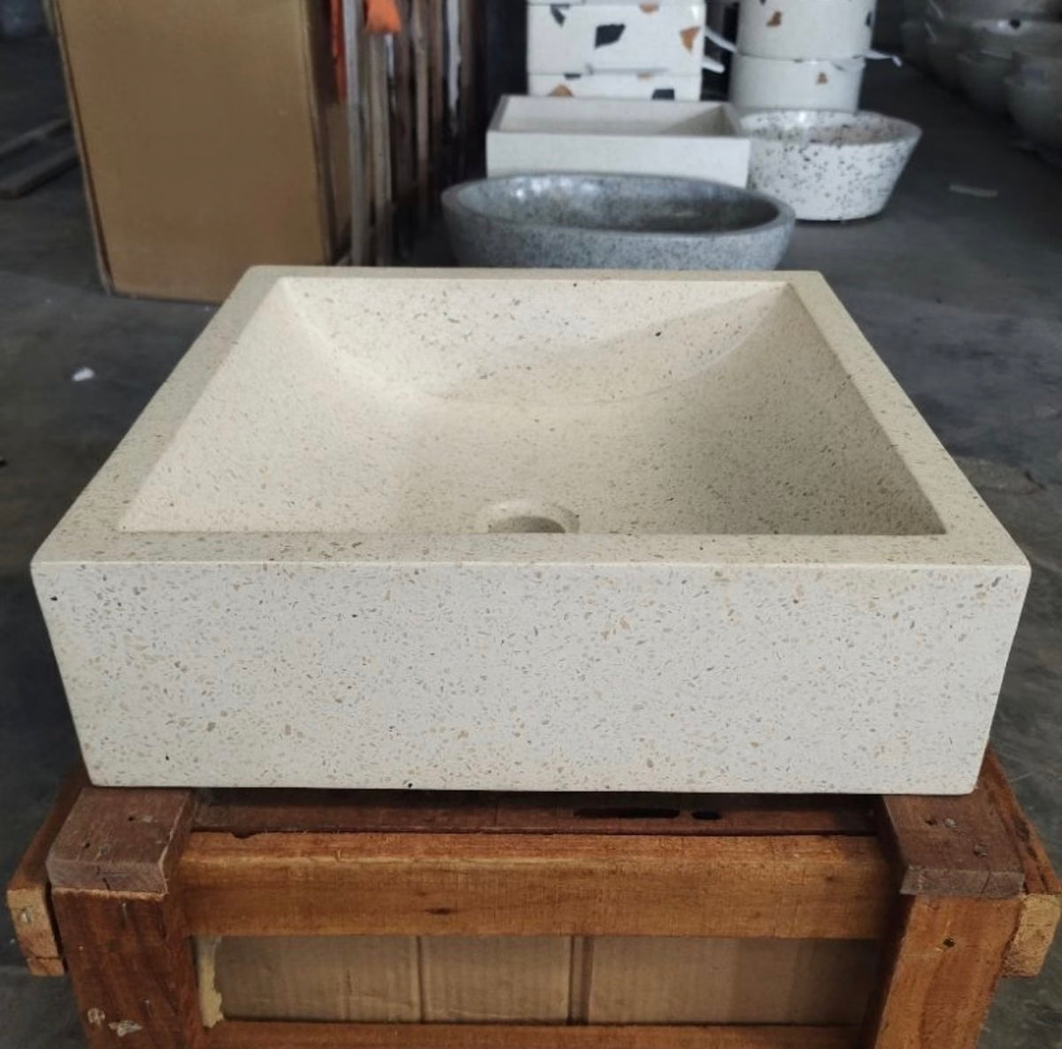 White Concrete Basin Bowl Sink, Custom Bathroom Vessel Vanity Sink, Oval Bathroom Basin, Modern Vanity Sink, Handmade Bathroom Decor